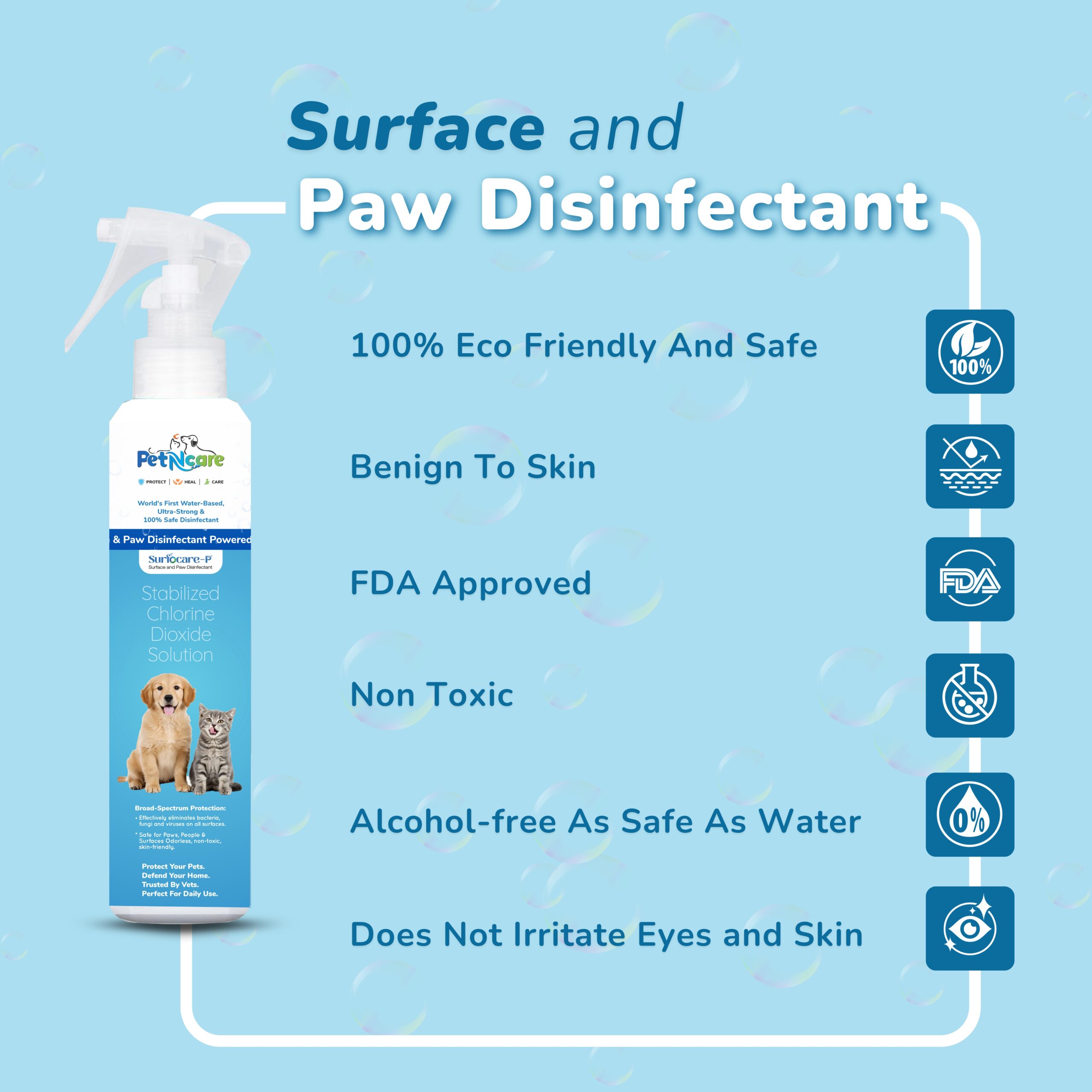 SurfOcare-P <br><Span class="subHead">Surface & Paw Disinfectant Spray</span> - Image 2